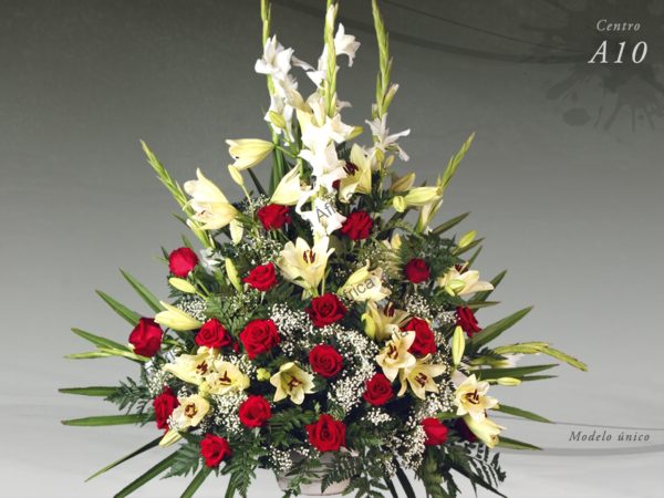Centro floral funerario modelo A10