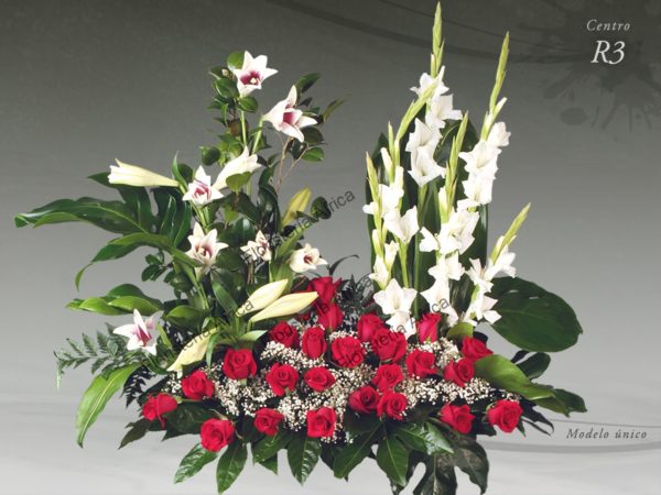 Centro floral funerario modelo R3