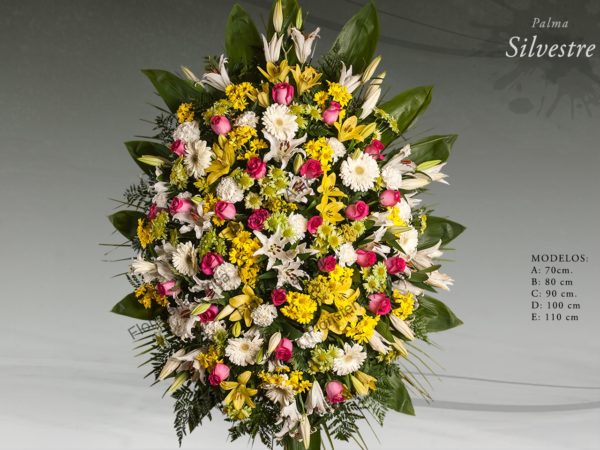 Palma floral funeraria modelo silvestre